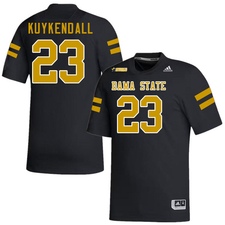 Alabama State Hornets #23 Jahbari Kuykendall College Football Jerseys,Uniforms-Black